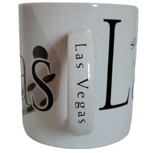 24 oz Starbucks COLLECTABLE Las Vegas Coffee Cup Mug Ceramic Vintage 1994